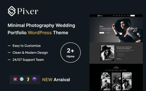 Pixer – Minimal Photography Wedding Portfolio WordPress Theme theme free